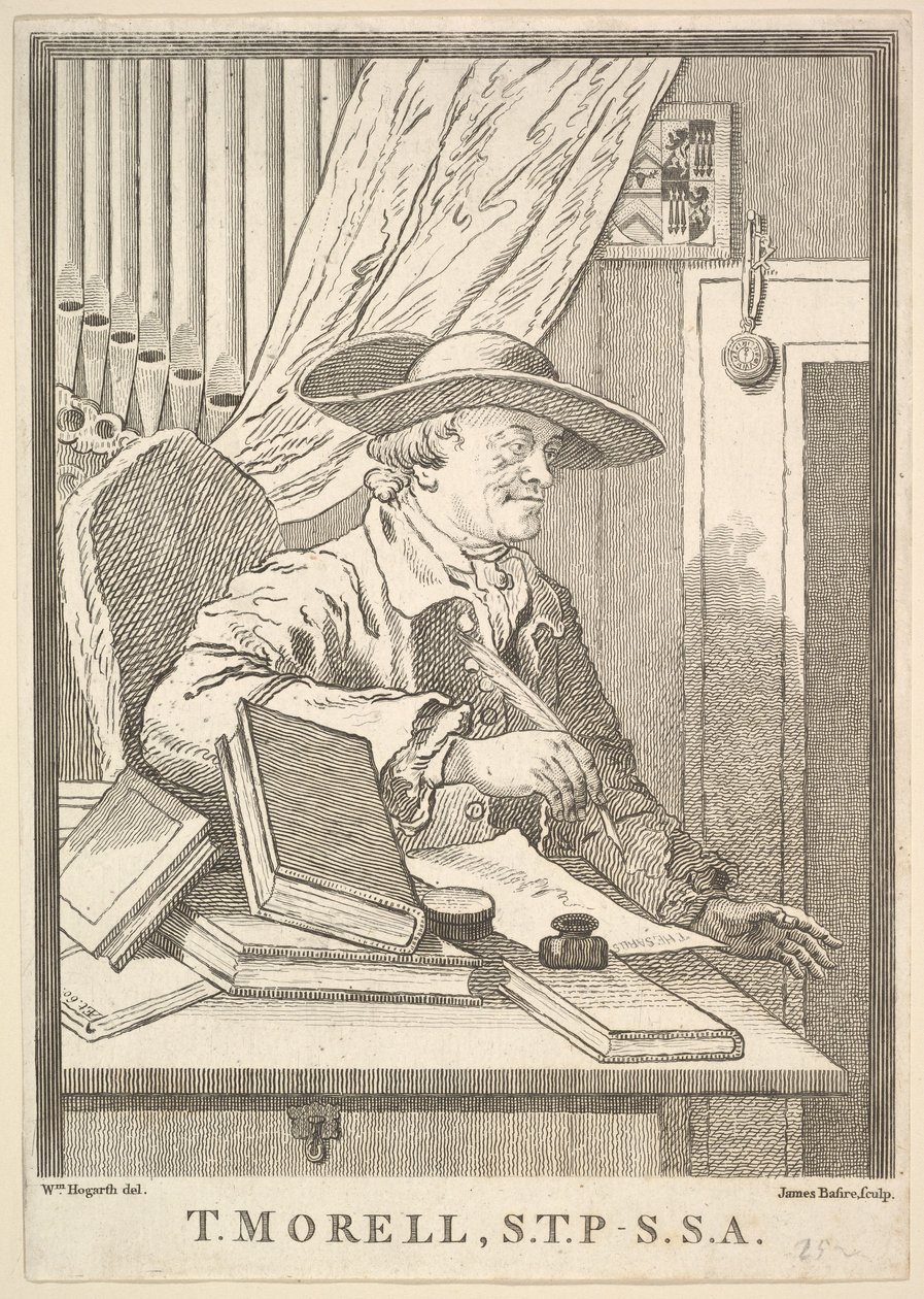 Thomas Morell, S.T.P.- S.S.A., Şubat 1762. by James Basire I