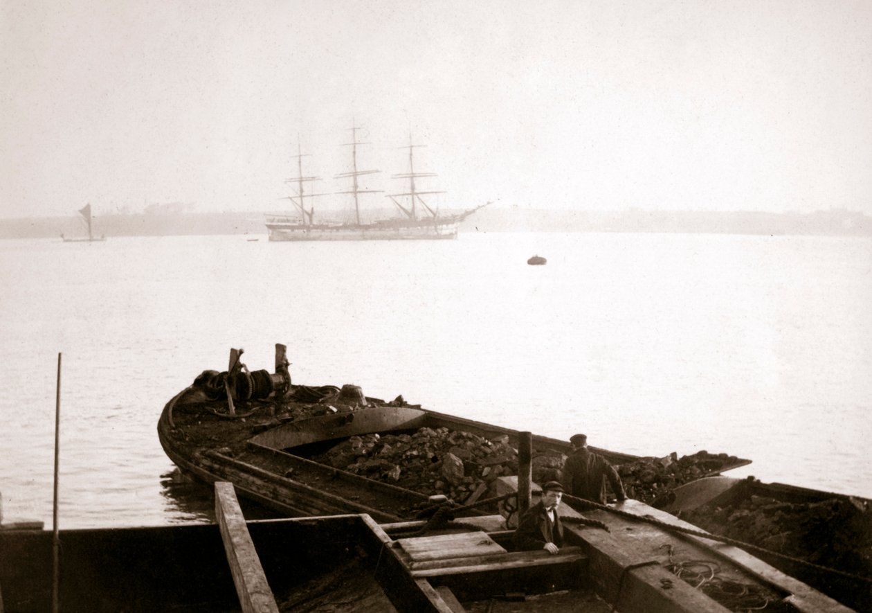 Navlun yüklü mavna, Rotterdam, 1898. by James Batkin