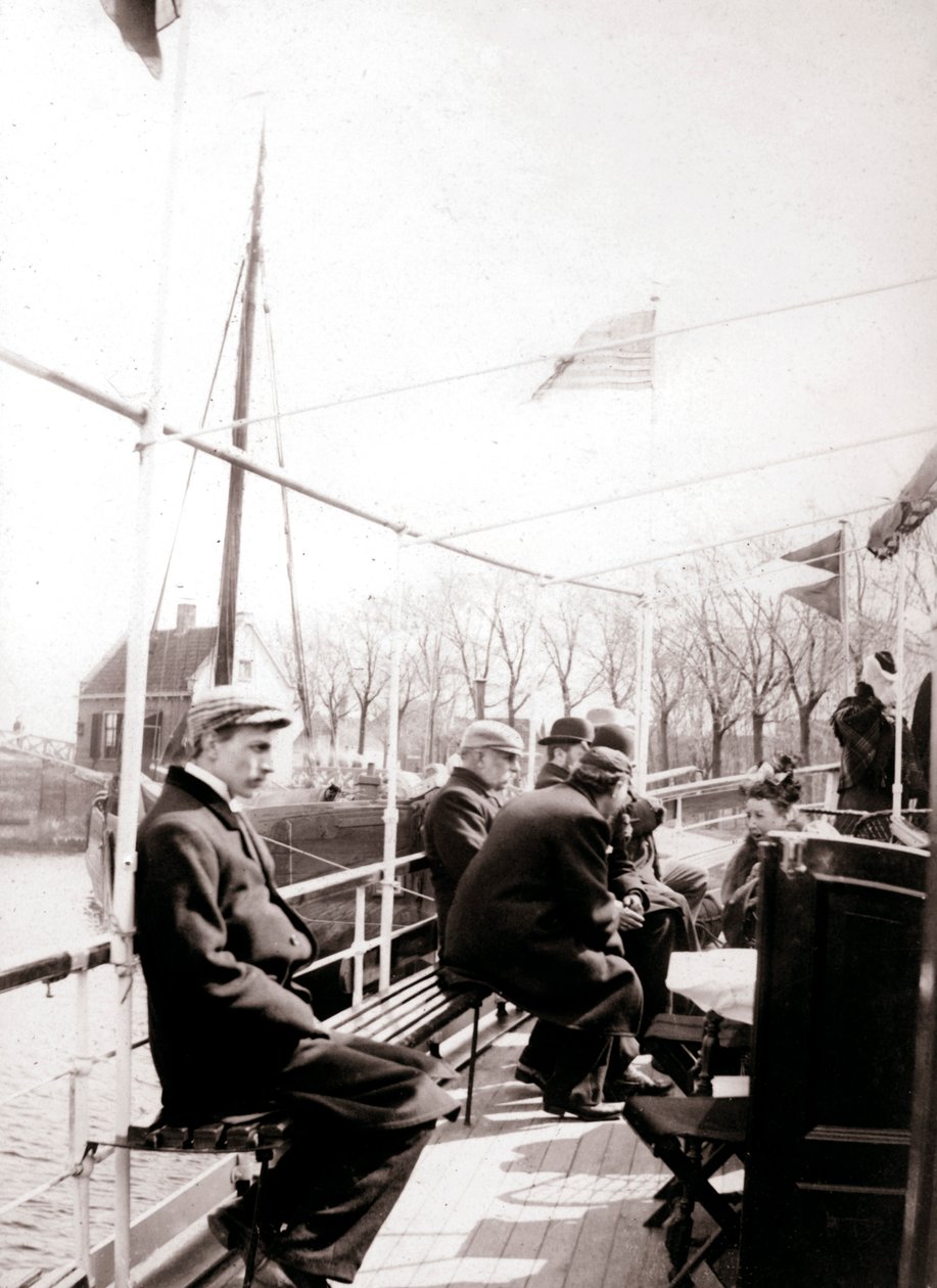 Tekne yolcuları, Broek, Hollanda, 1898. by James Batkin