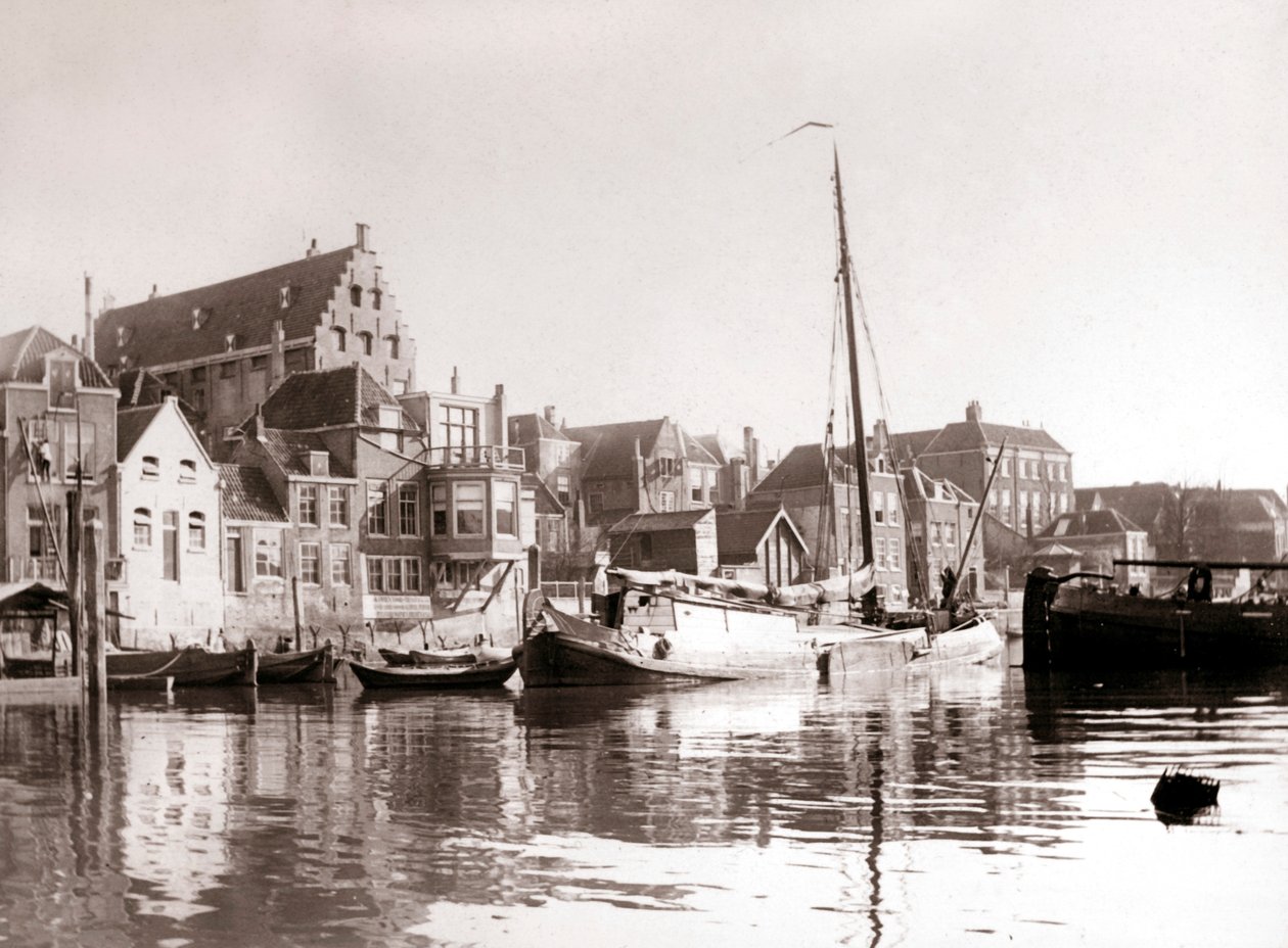 Kanal tekneleri, Dordrecht, Hollanda, 1898 by James Batkin