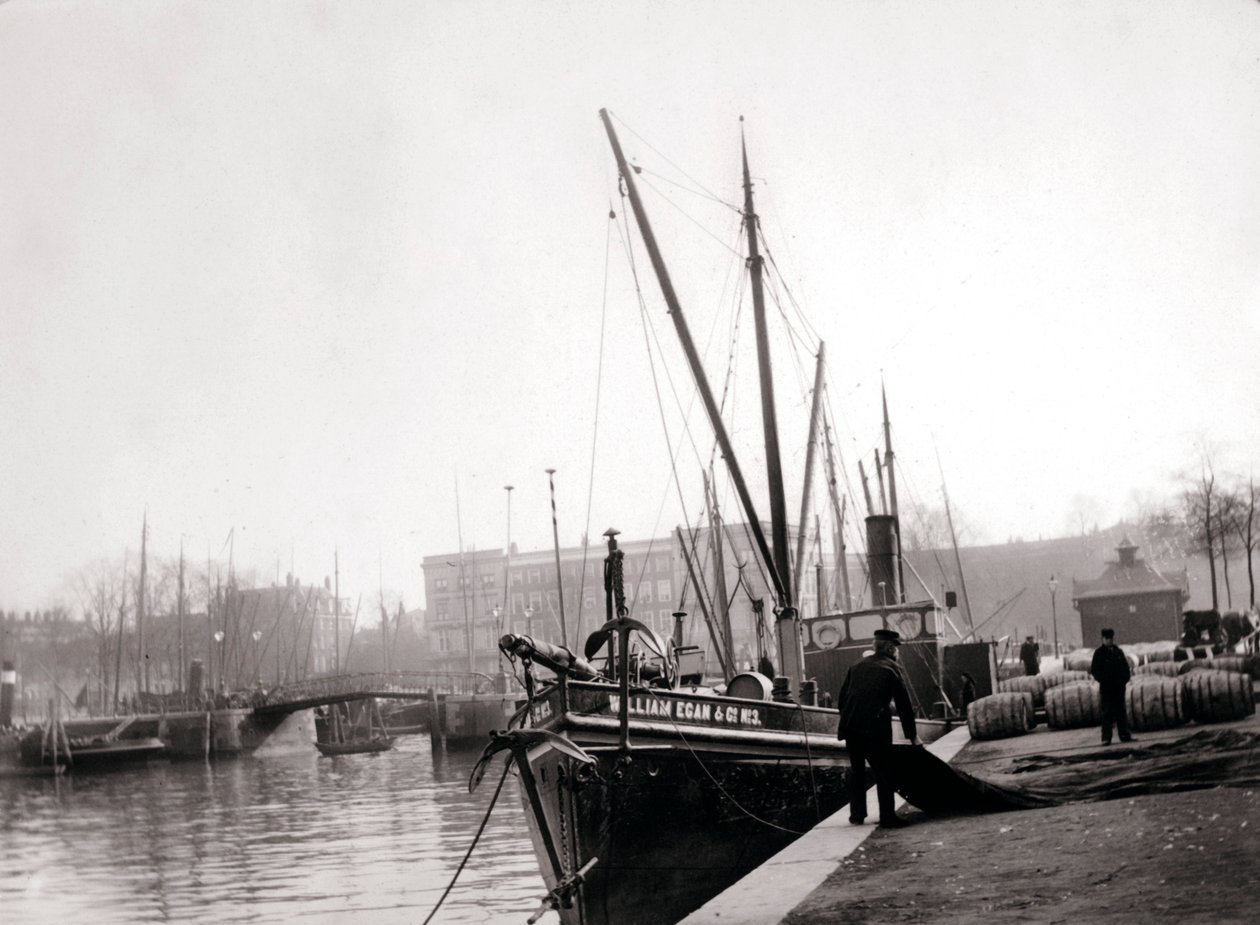 Kanal tekneleri, Rotterdam, 1898. by James Batkin