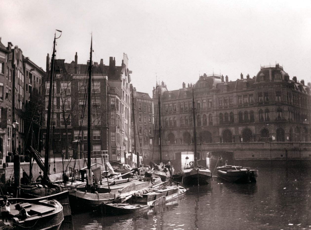 Kanal tekneleri, Rotterdam, 1898. by James Batkin
