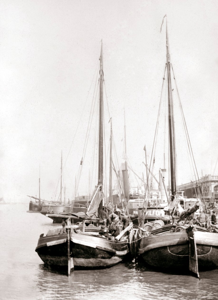 Kanal tekneleri, Rotterdam, 1898. by James Batkin