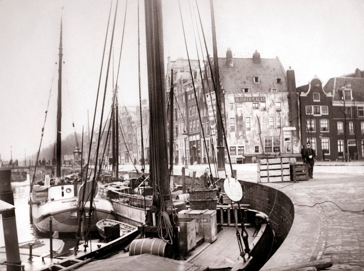 Kanal tekneleri, Rotterdam, 1898. by James Batkin