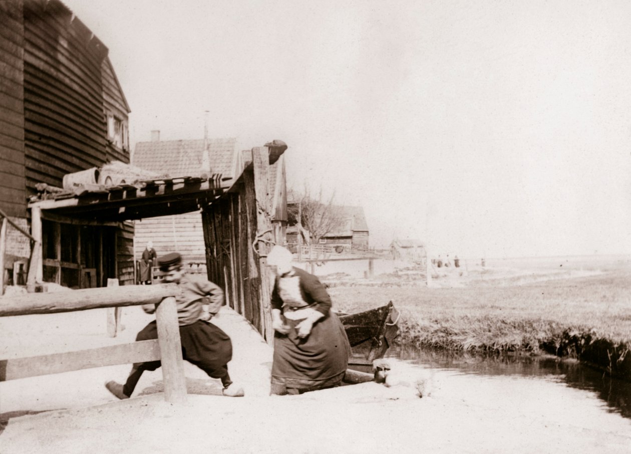 Oyun oynayan çocuklar, Marken Adası, Hollanda, 1898 by James Batkin