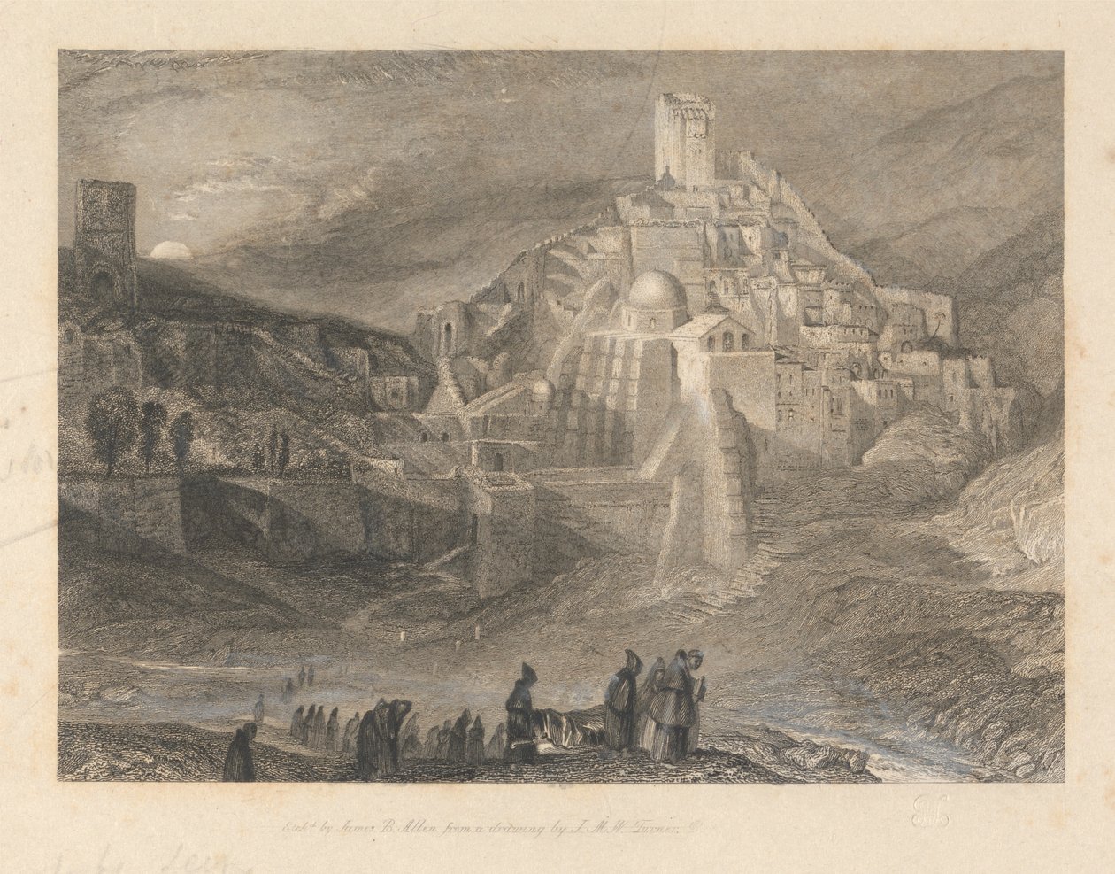 Santa Sabas ve Brook Kidron by James Baylis Allen