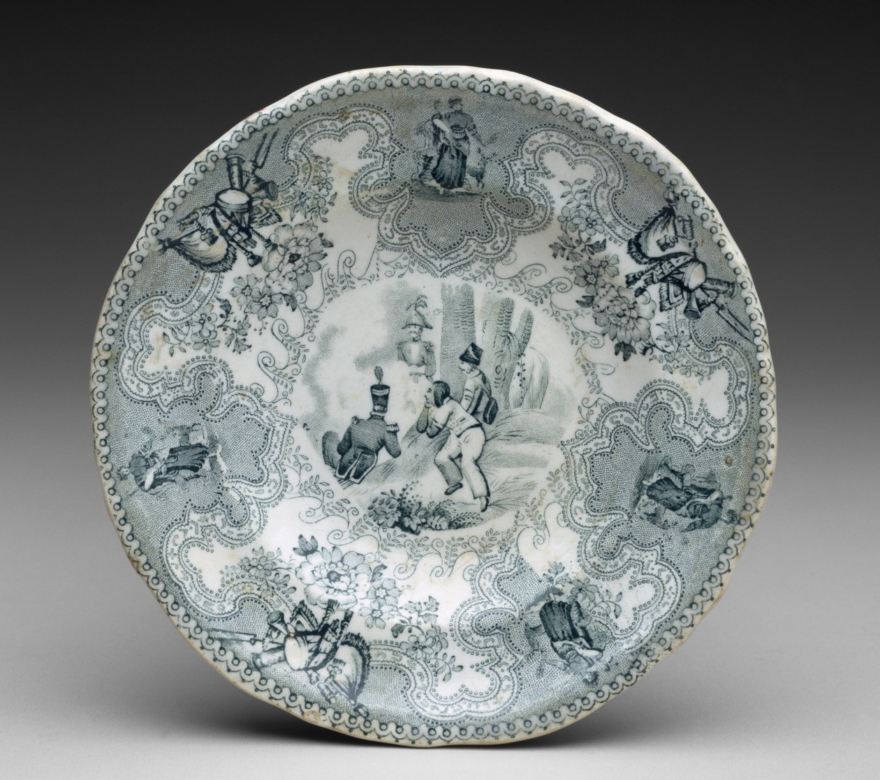 Plaka, c.1837-44 (aktarma baskılı çömlek) by James Beech