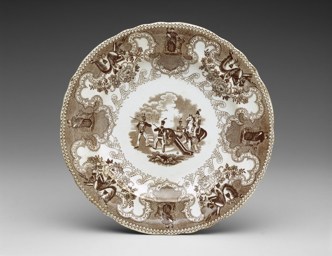 Plaka, c.1837-44 (aktarma baskılı çömlek) by James Beech