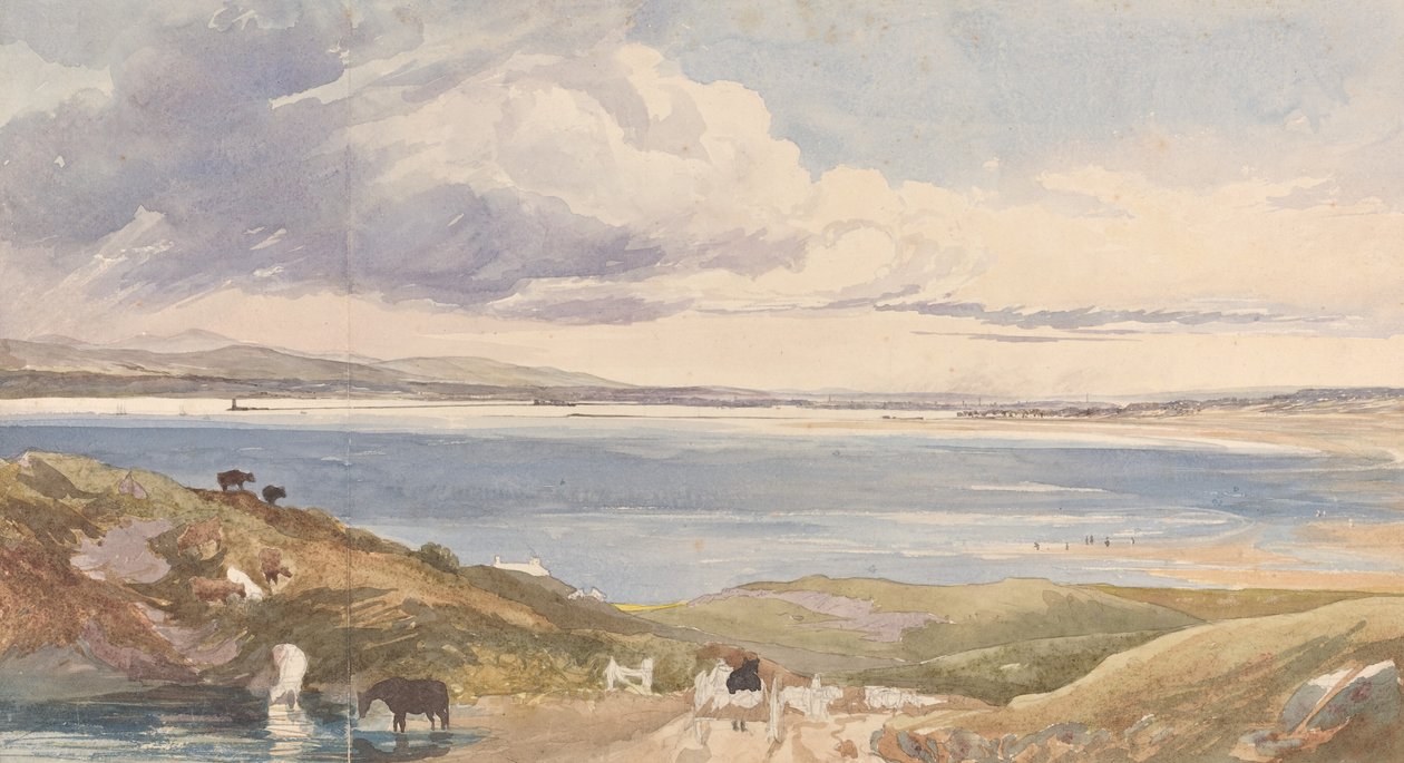 Sahilde Yol Ön Planda Peyzaj. by James Bulwer