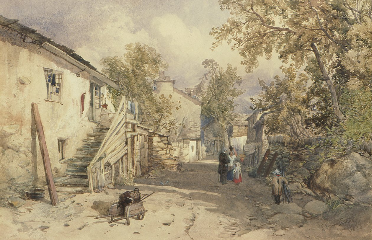 Bowness Köyü, Cumberland by James Burrell Smith