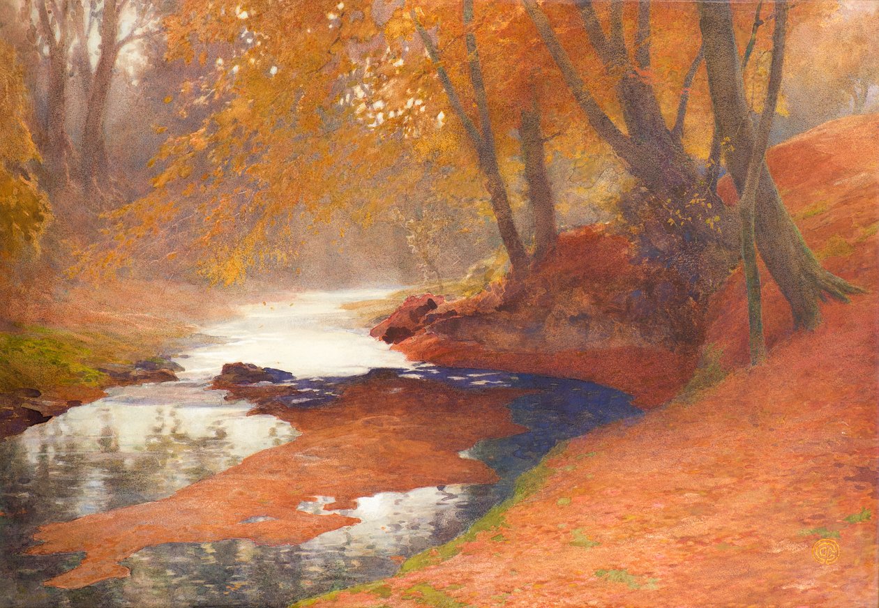 Sonbahar Sahnesi (suluboya) by James Cadenhead
