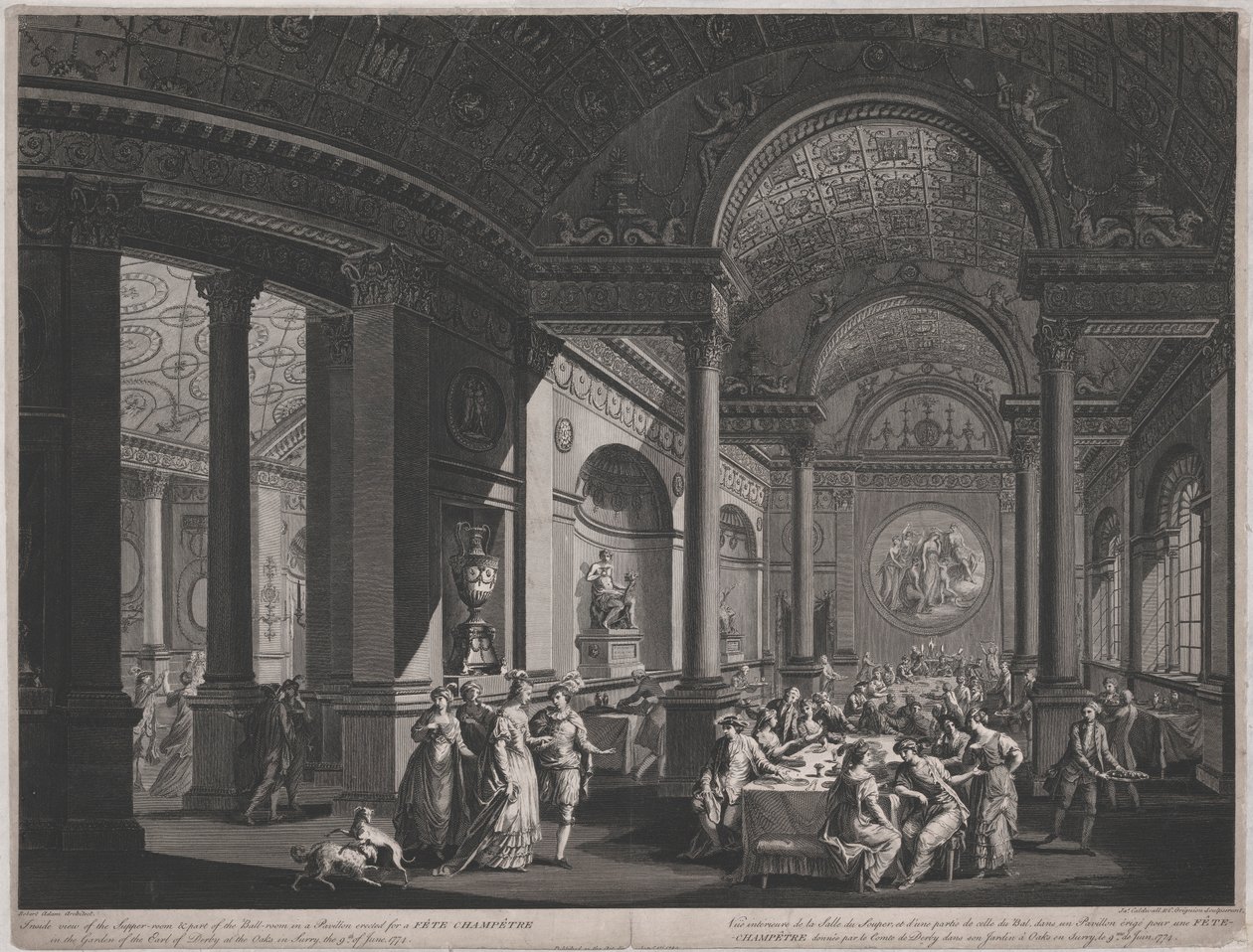 Fete Champetre, 9 Haziran 1774 (Yemek Odasının İçinde) by James Caldwall