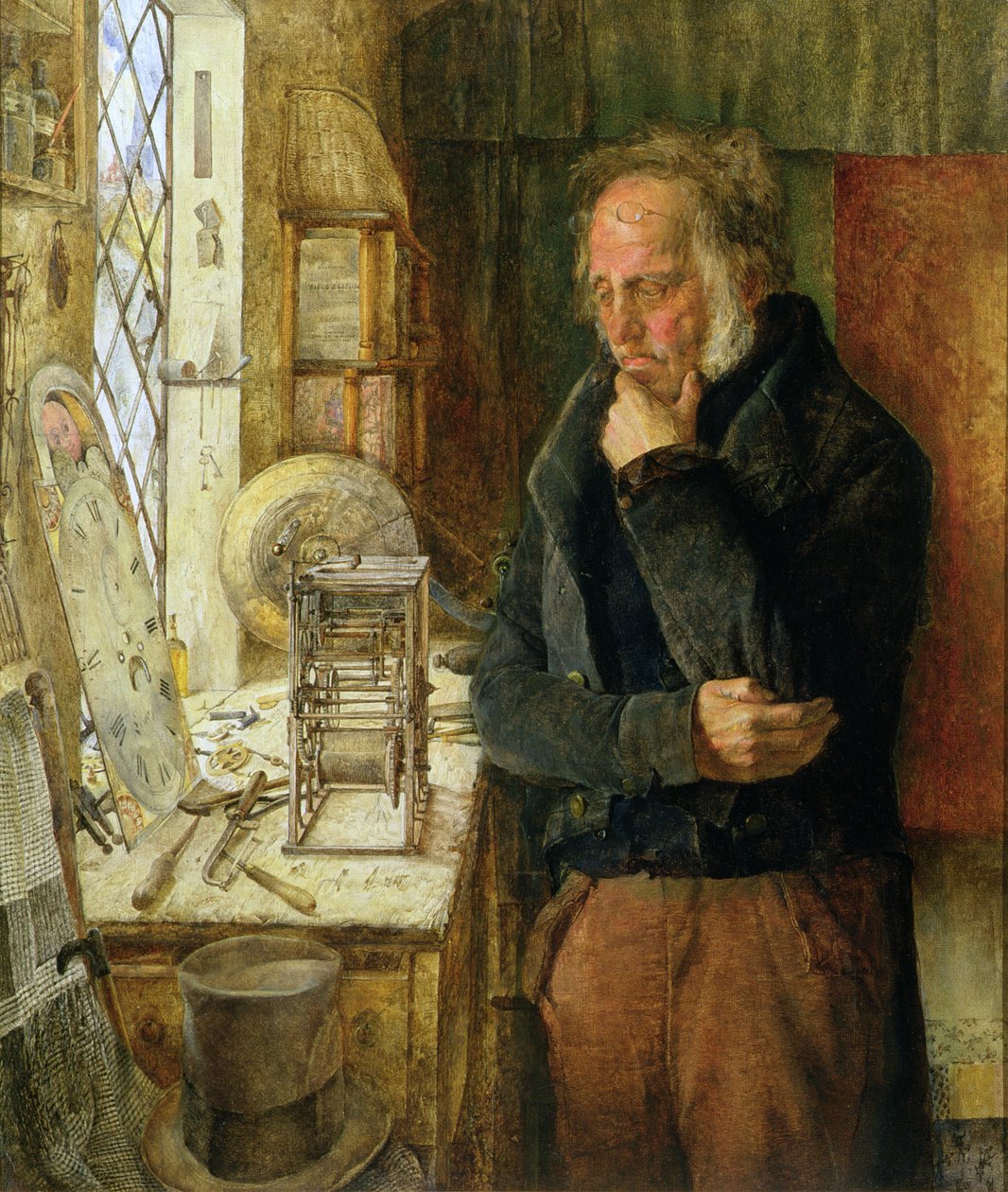 Köy Saatçimiz Bir Problemi Çözüyor, 1859 dolayları by James Campbell