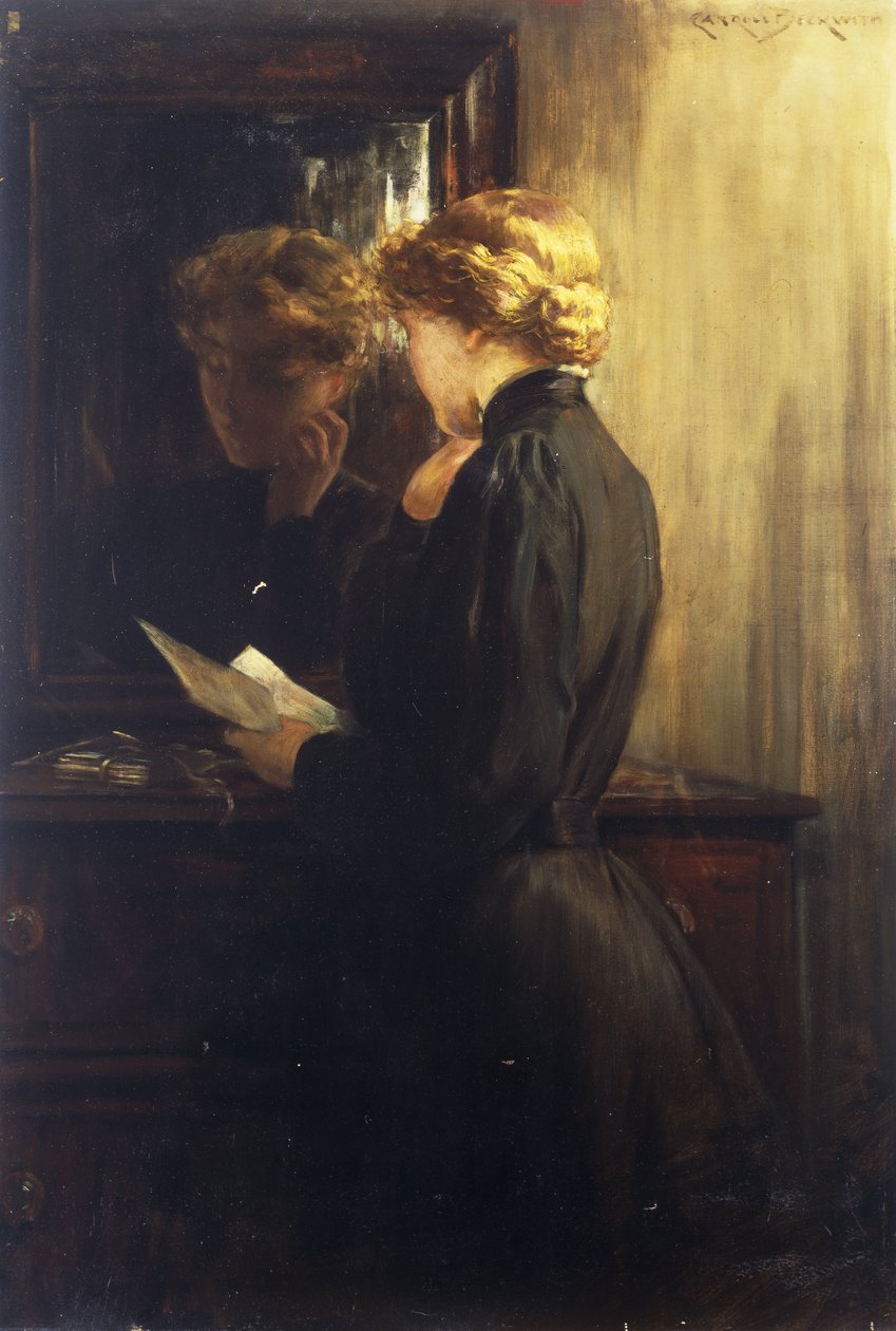 Mektup, 1910 by James Carroll Beckwith