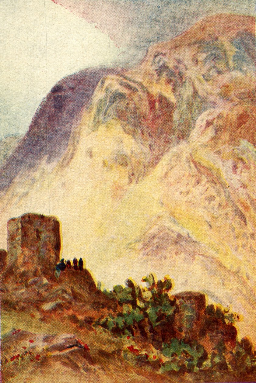 Ebal Dağı ve Gerizim Dağı - John iv. 20, c1924. Yaratıcılar: James Clark, Henry A Harper. by James Clark and Henry A Harper