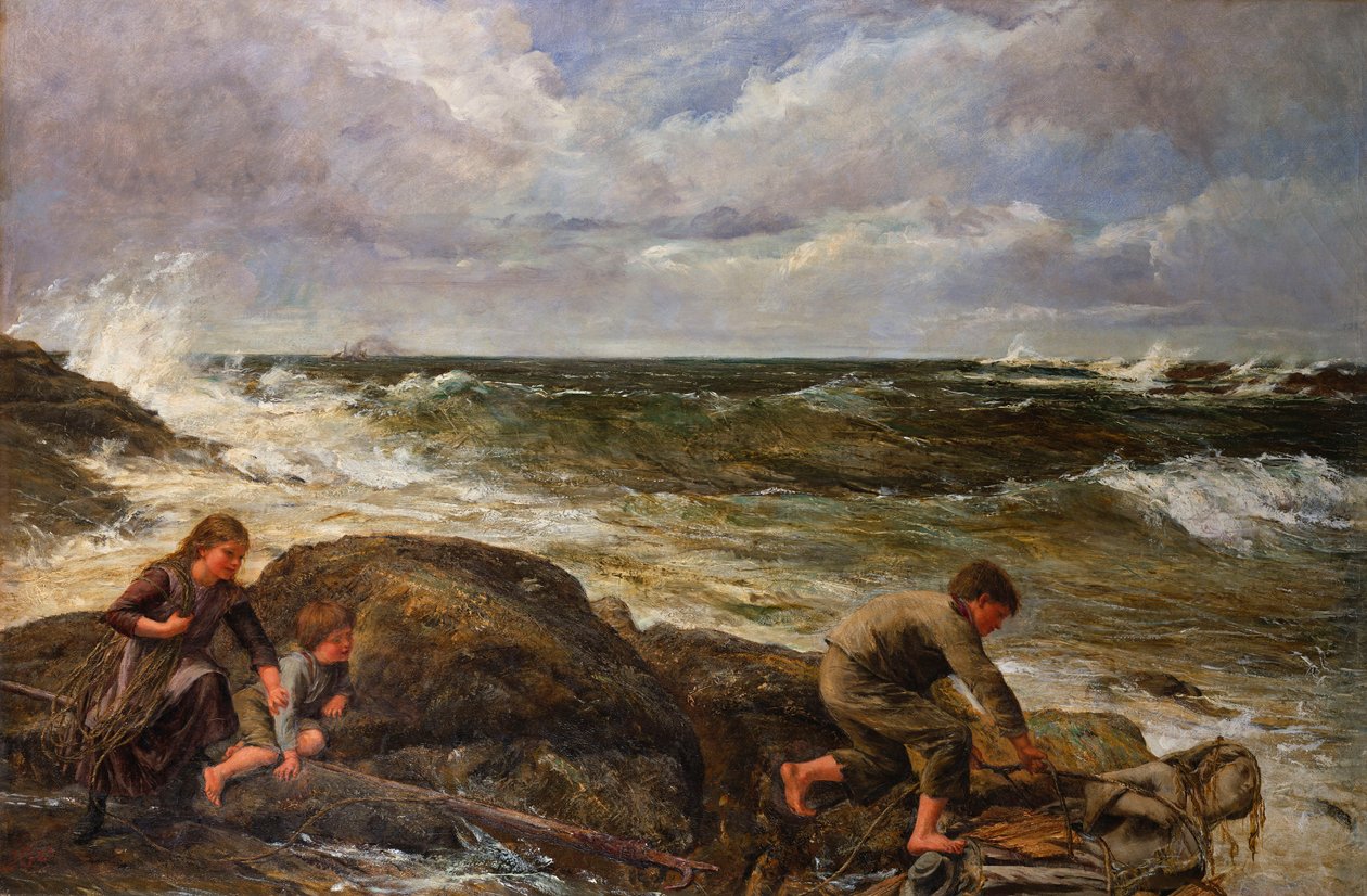 Deniz Kızı Yakalamak, 1883 by James Clarke Hook