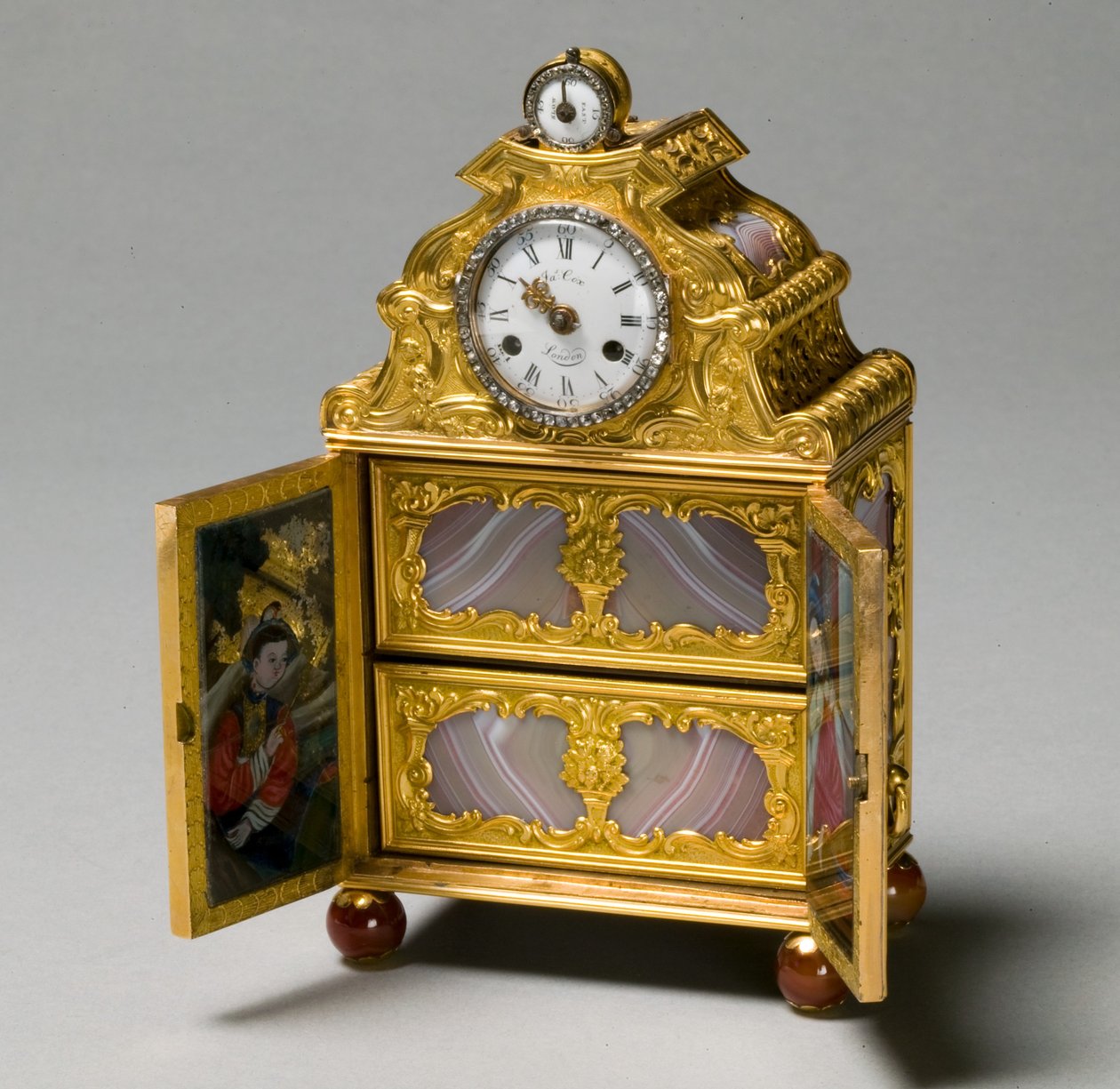 Minyatür Saatli Dolap, c.1770-75 by James Cox