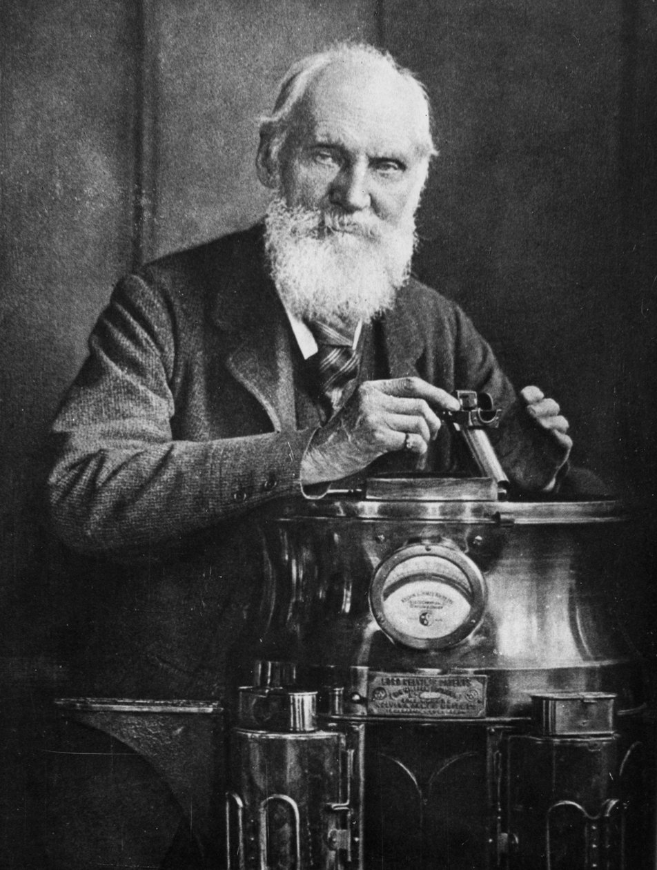 Lord Kelvin, İskoç matematikçi ve fizikçi, pusulasıyla, 1902 by James Craig Annan