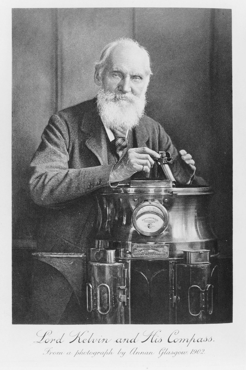 Lord Kelvin ve pusulası, 1902 by James Craig Annan
