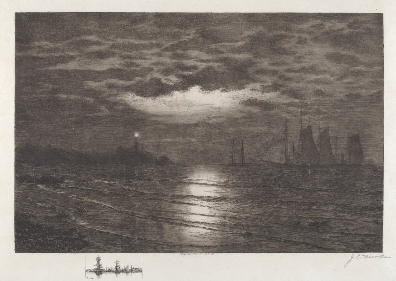 On Pound Adası Gloucester by James Craig Nicoll