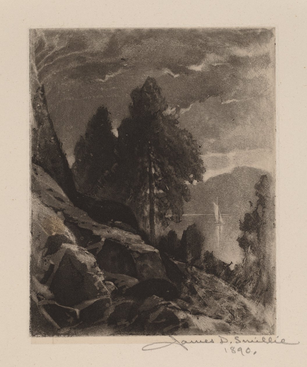 İsimsiz (Deney—Islak Aquatint) by James David Smillie