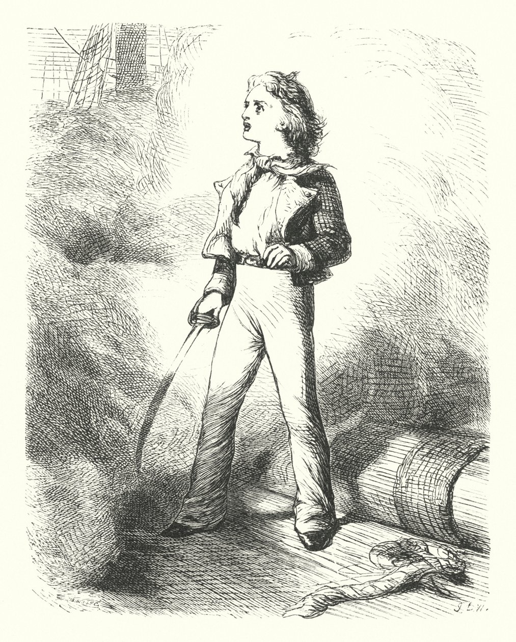 Casabianca (gravür) by James Dawson Watson