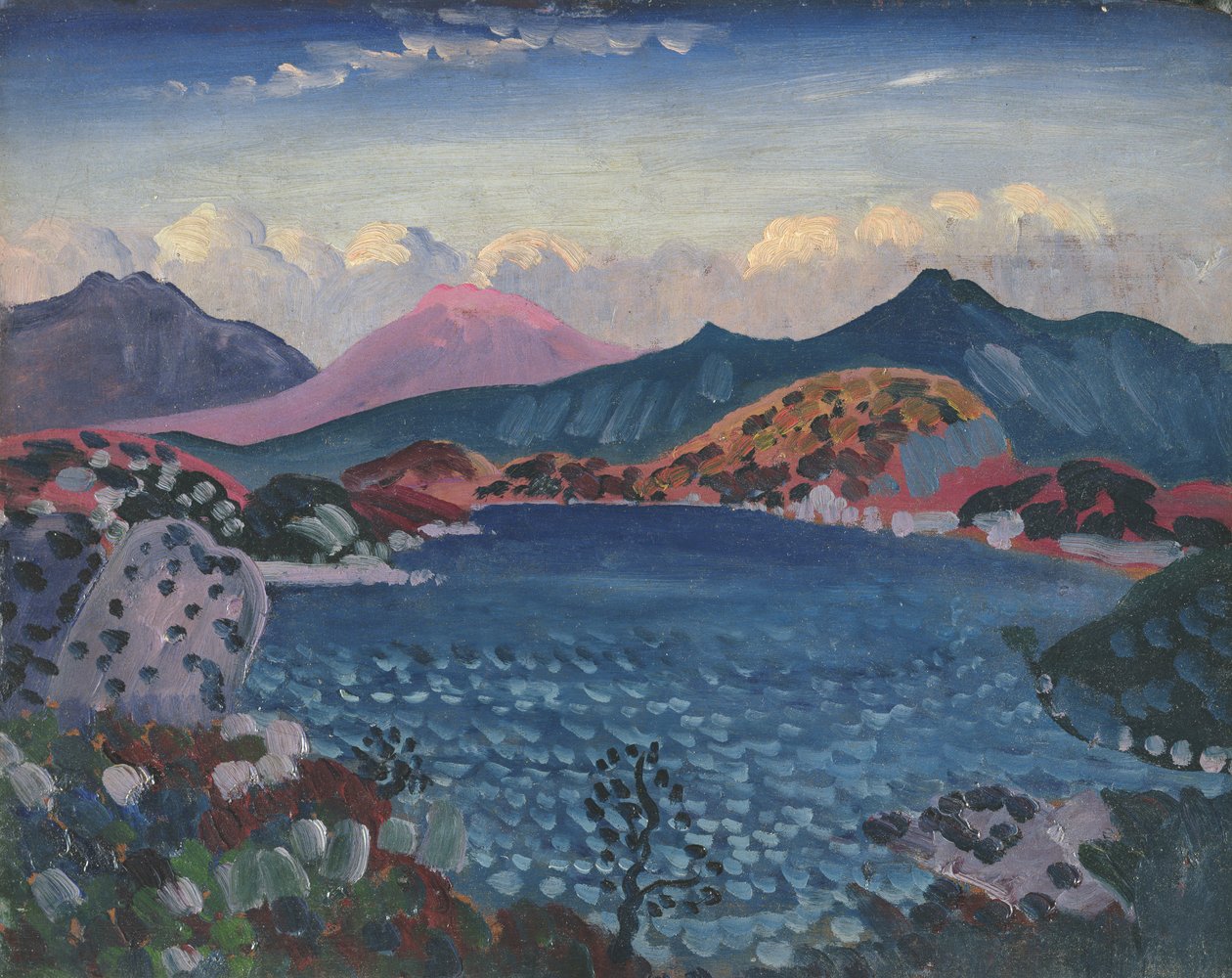 Bala Gölü, 1911 dolayları (panel üzerine yağ) by James Dickson Innes