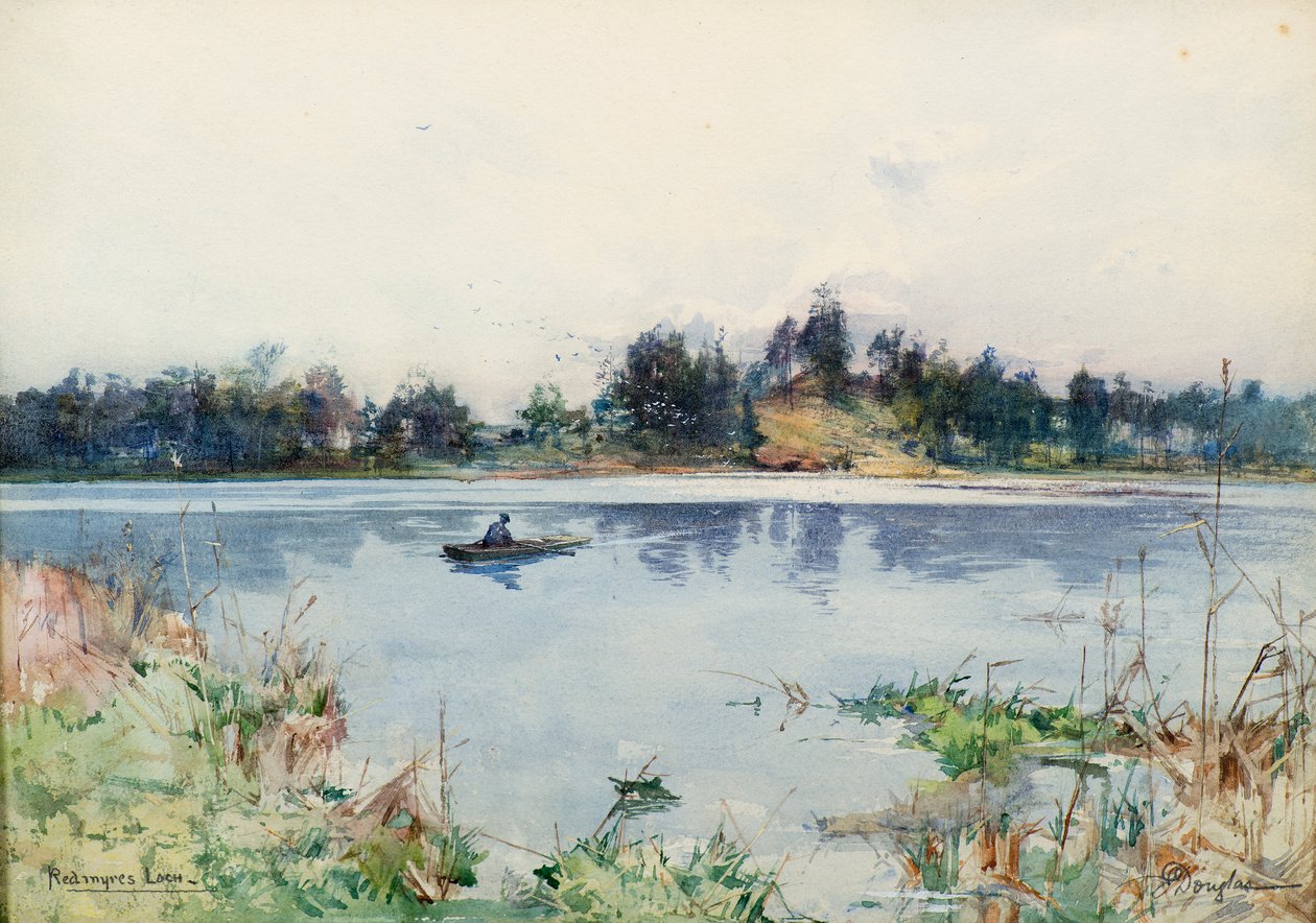 Redmyre Loch (suluboya) by James Douglas
