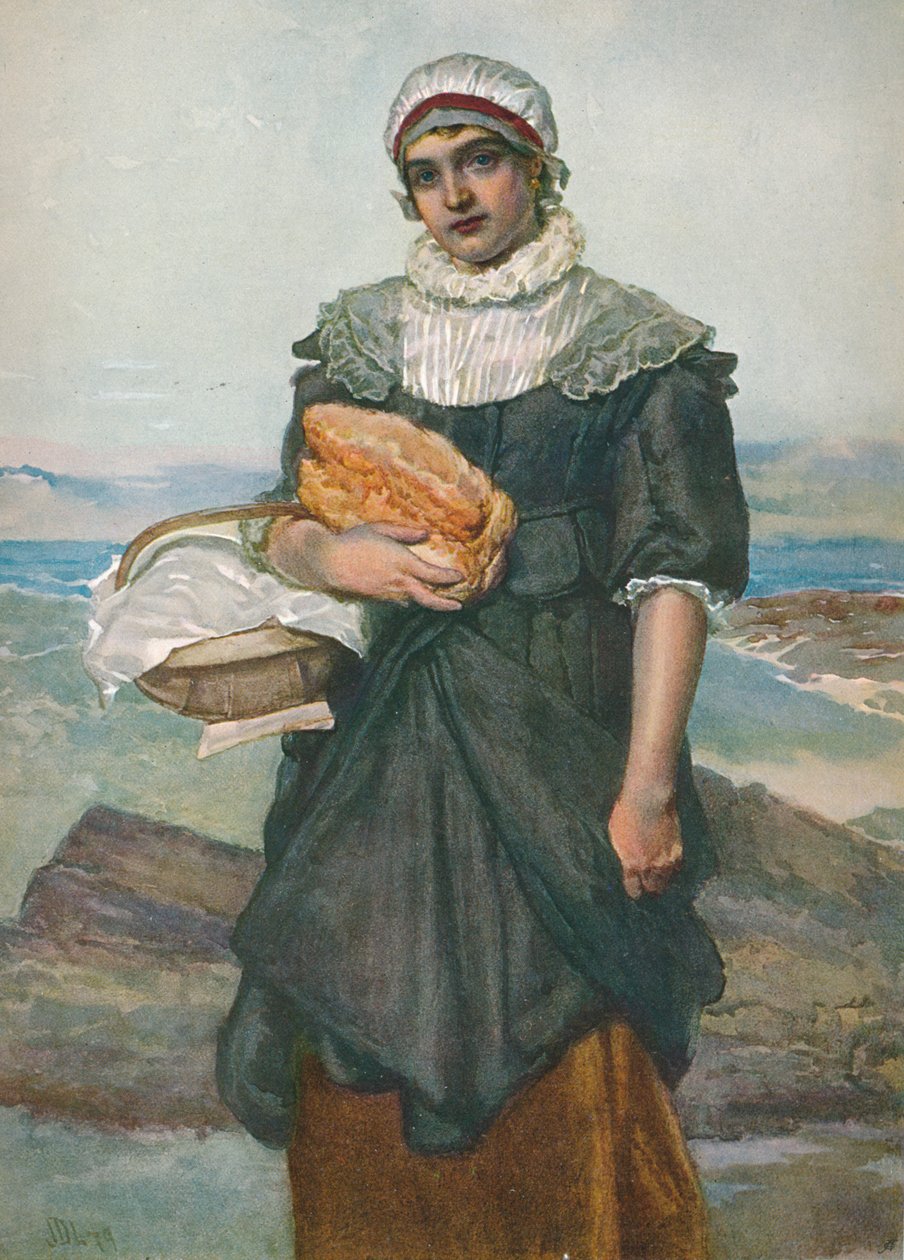 Bir Fransız Balıkçı Kız, c1890, 1906. by James Dromgole Linton