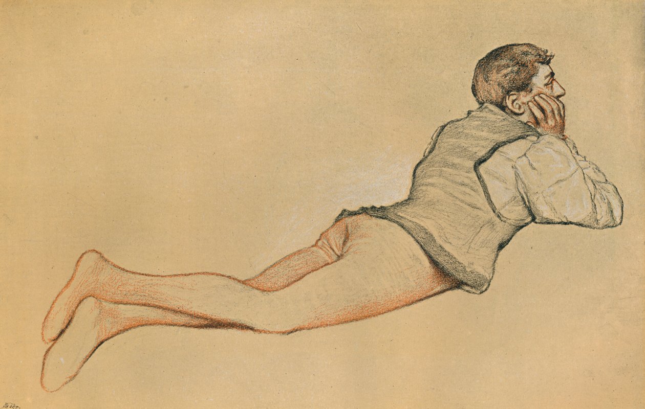 Boccaccio: Decamerone Decameron'daki Açılış Sahnesi, c1900 by James Dromgole Linton