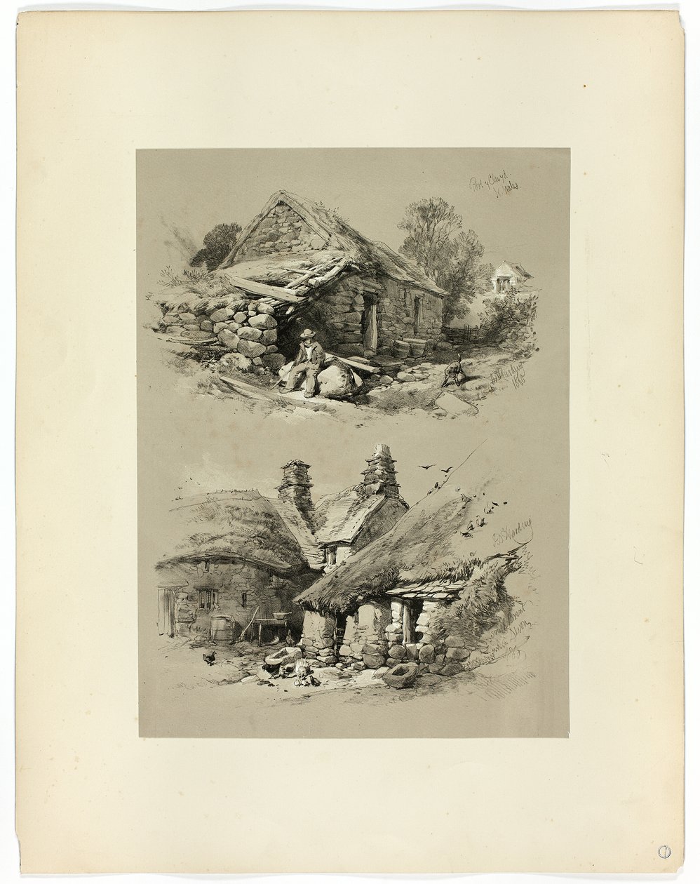Pitoresk Seçimlerden Clwyd Limanı ve Güney Brent, Devon by James Duffield Harding