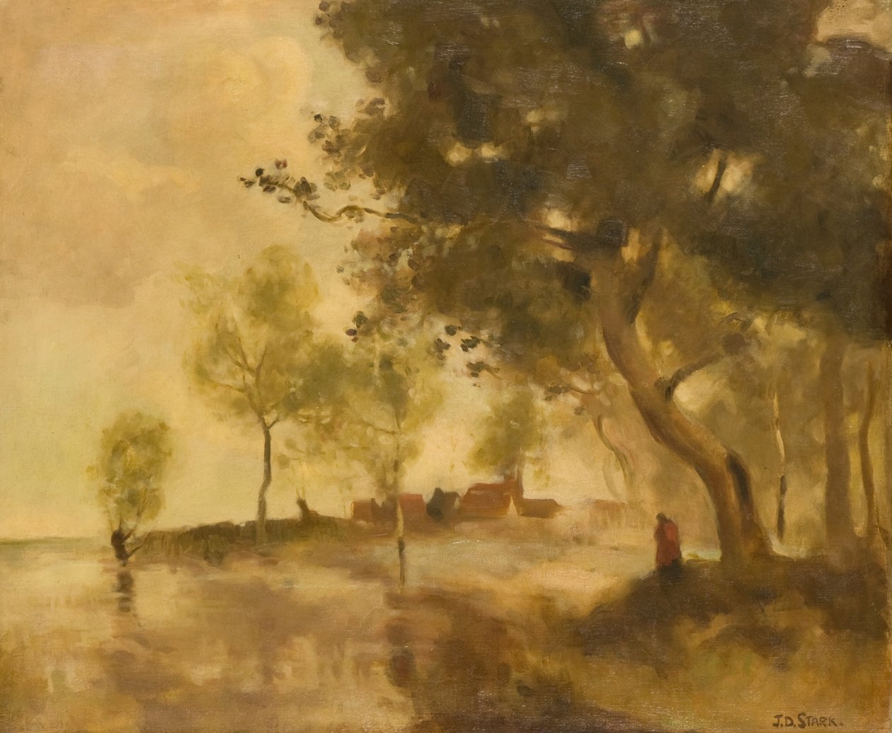 Manzara, c.1915 (tuval üzerine yağlı boya) by James Duncan Stark