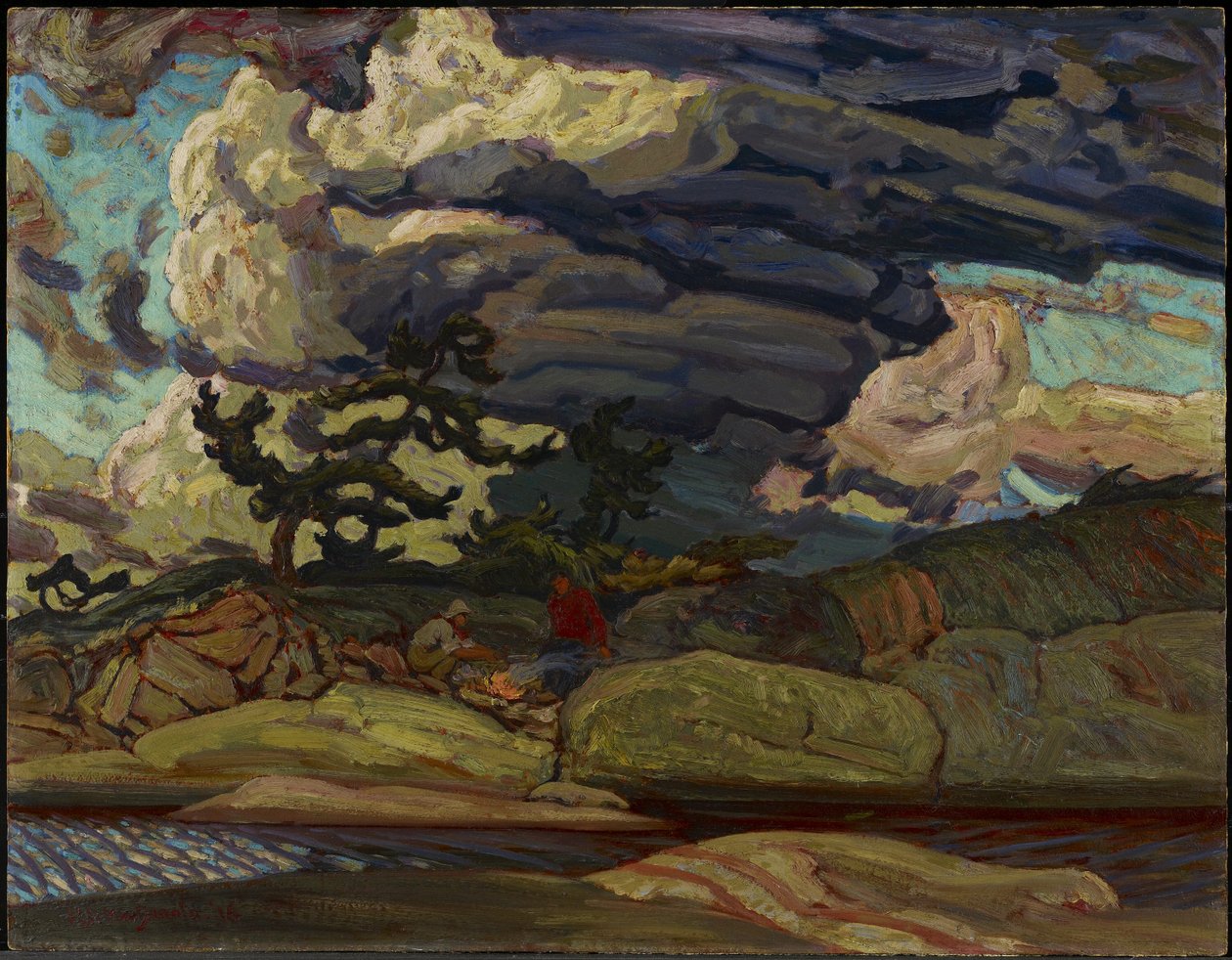 The Elements, 1916 (hamur tahtası üzerinde yağ) by James Edward Hervey Macdonald