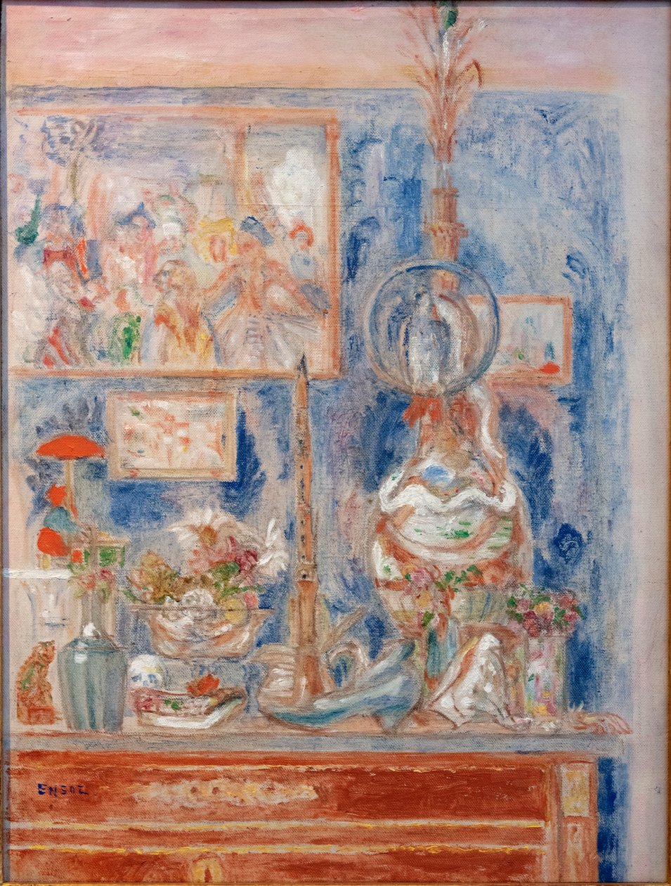 Evde rahat bir köşe by James Ensor