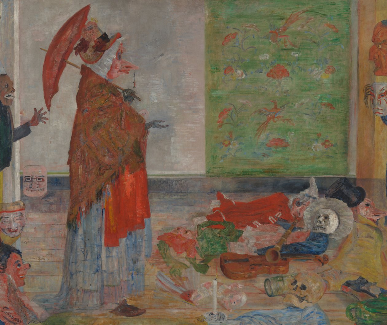 Maskeli Evin Şaşkınlığı by James Ensor