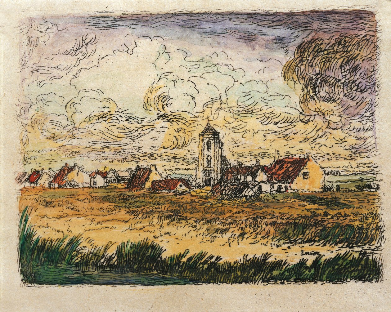 Belçika, Küçük Mariakerke Görünümü by James Ensor