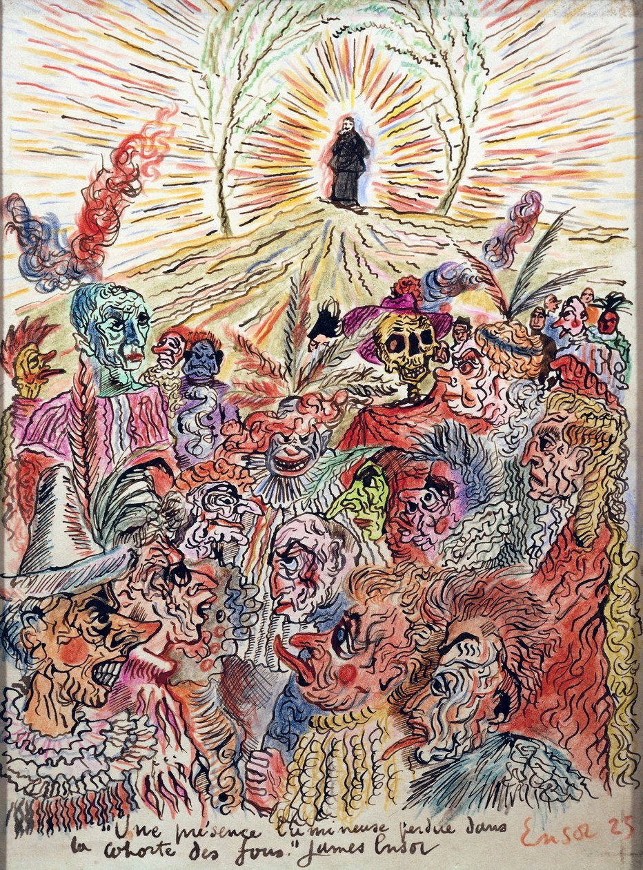 Bright Presence Madmen's Court'ta Kayboldu by James Ensor