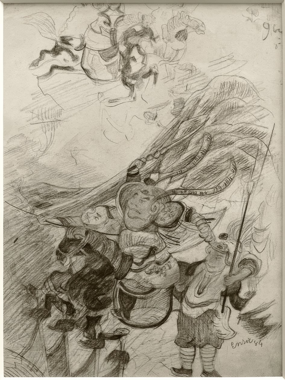 Chinoiserie (Çin savaşçıları) by James Sidney Ensor