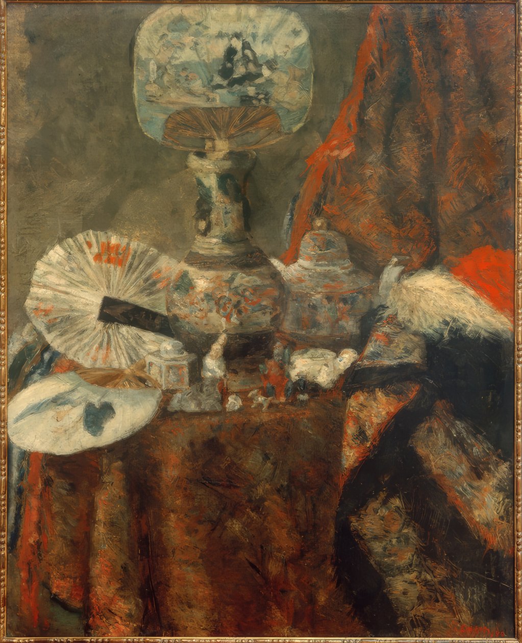 Chinoiseries, fanlar ve kumaşlar by James Sidney Ensor