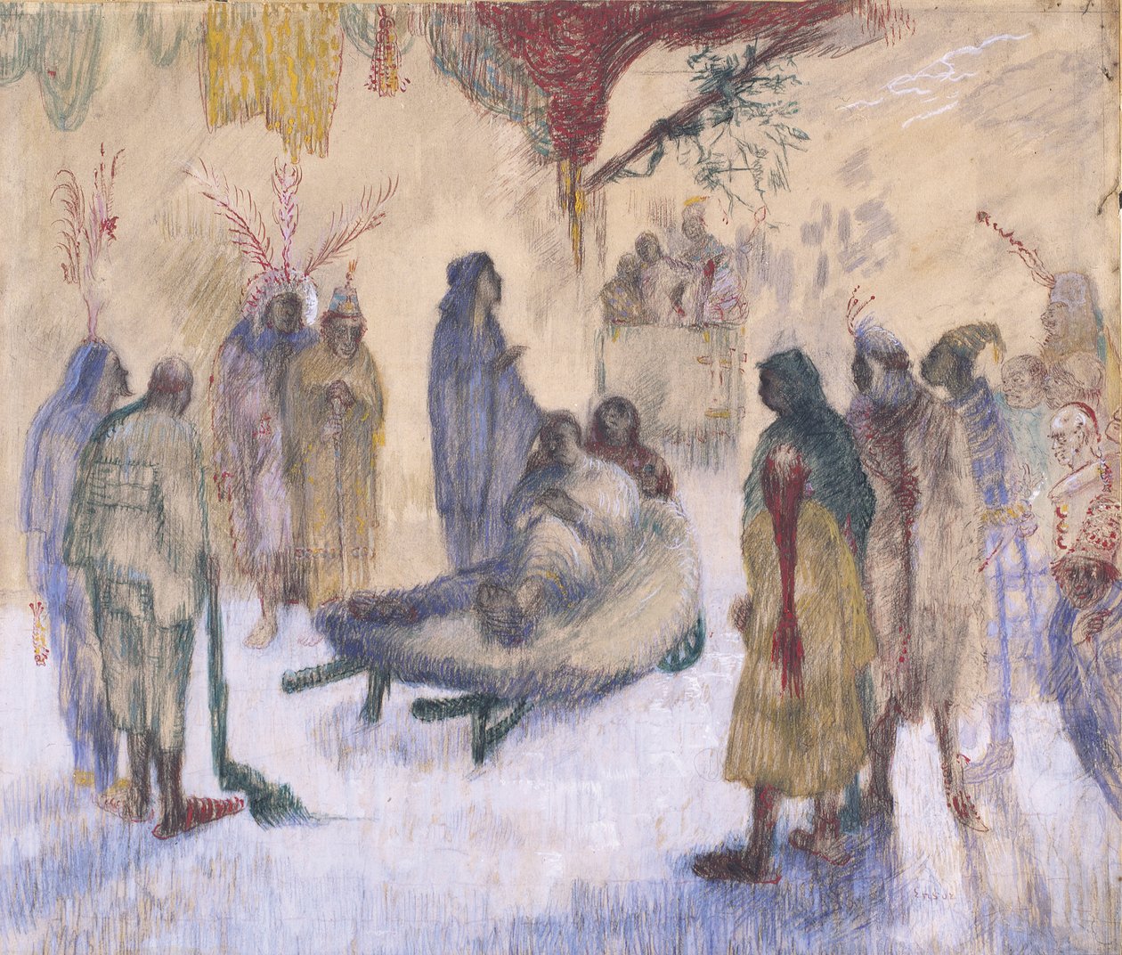 topal ile mesih by James Ensor