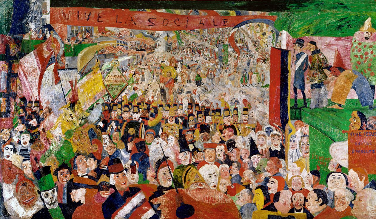 Mesih'in Brüksel'e Muzaffer Girişi by James Ensor