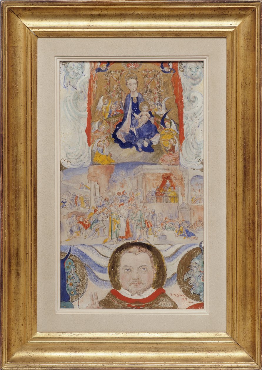 Simge, Eugene Demolder'ın Portresi by James Ensor