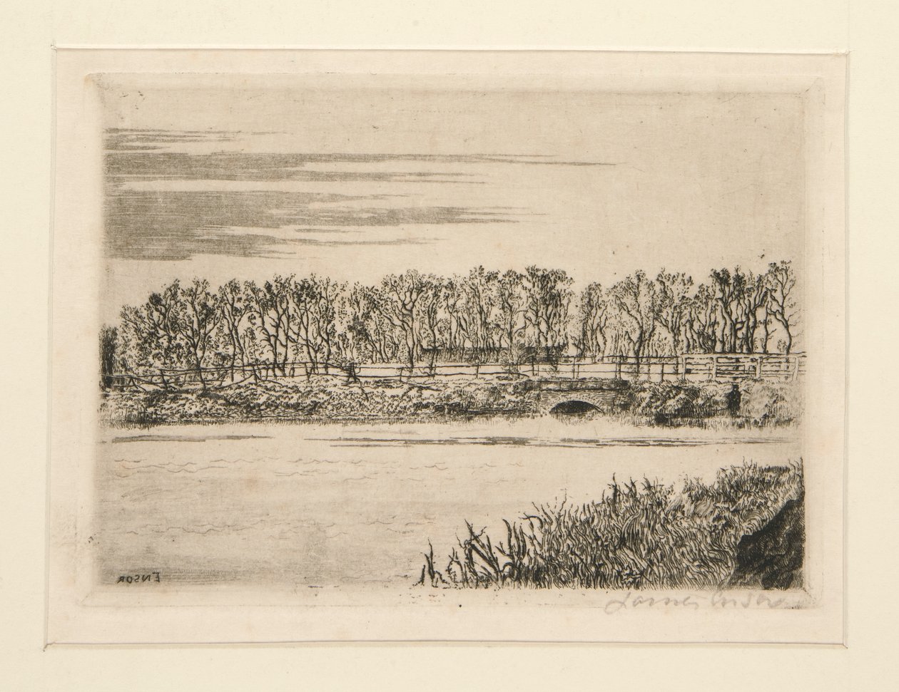 Le pont du bois mi? Ostende (Oostende Ormandaki Köprü) by James Ensor
