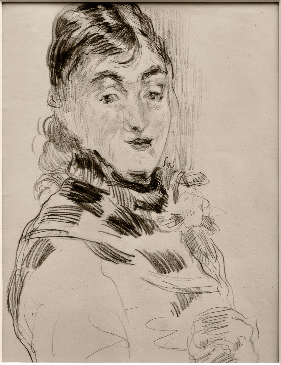Bir boksör ile Méry Laurent by James Sidney Ensor