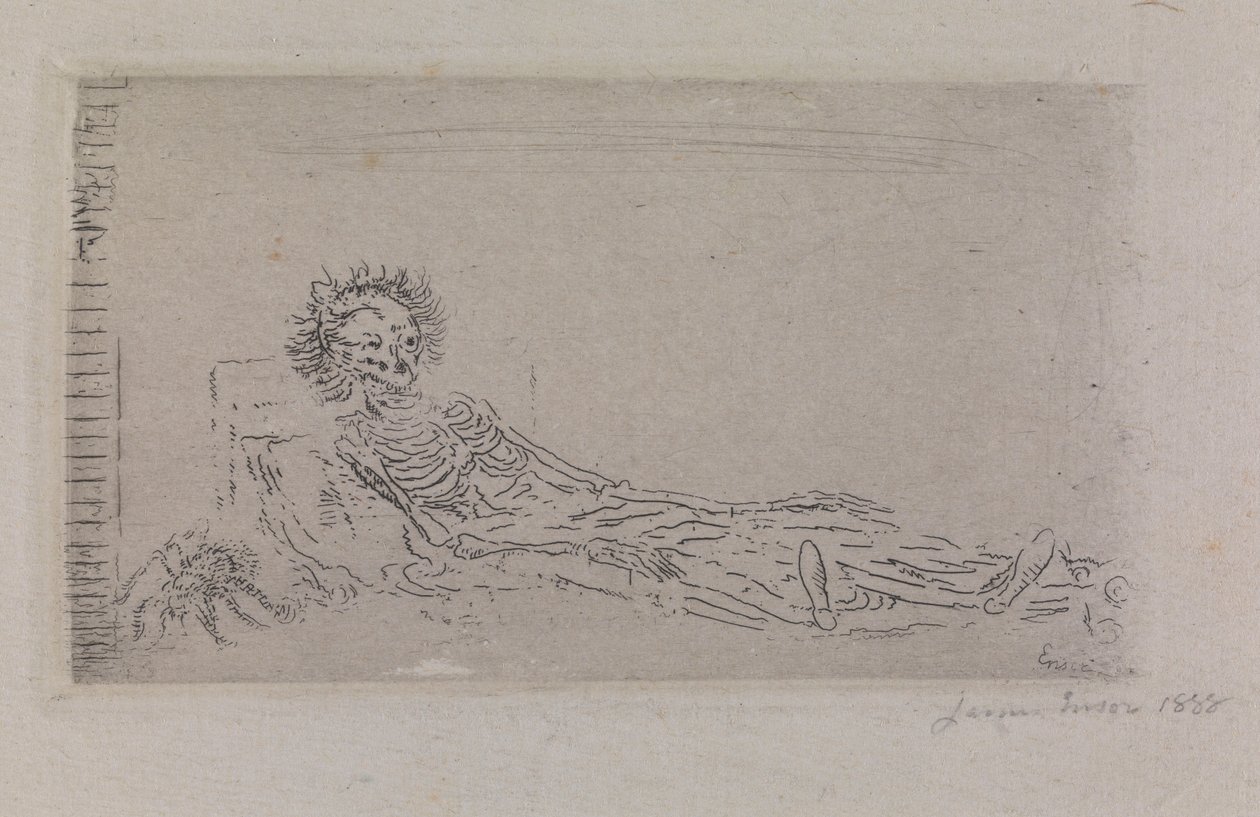 1960 Yılında Portrem by James Ensor