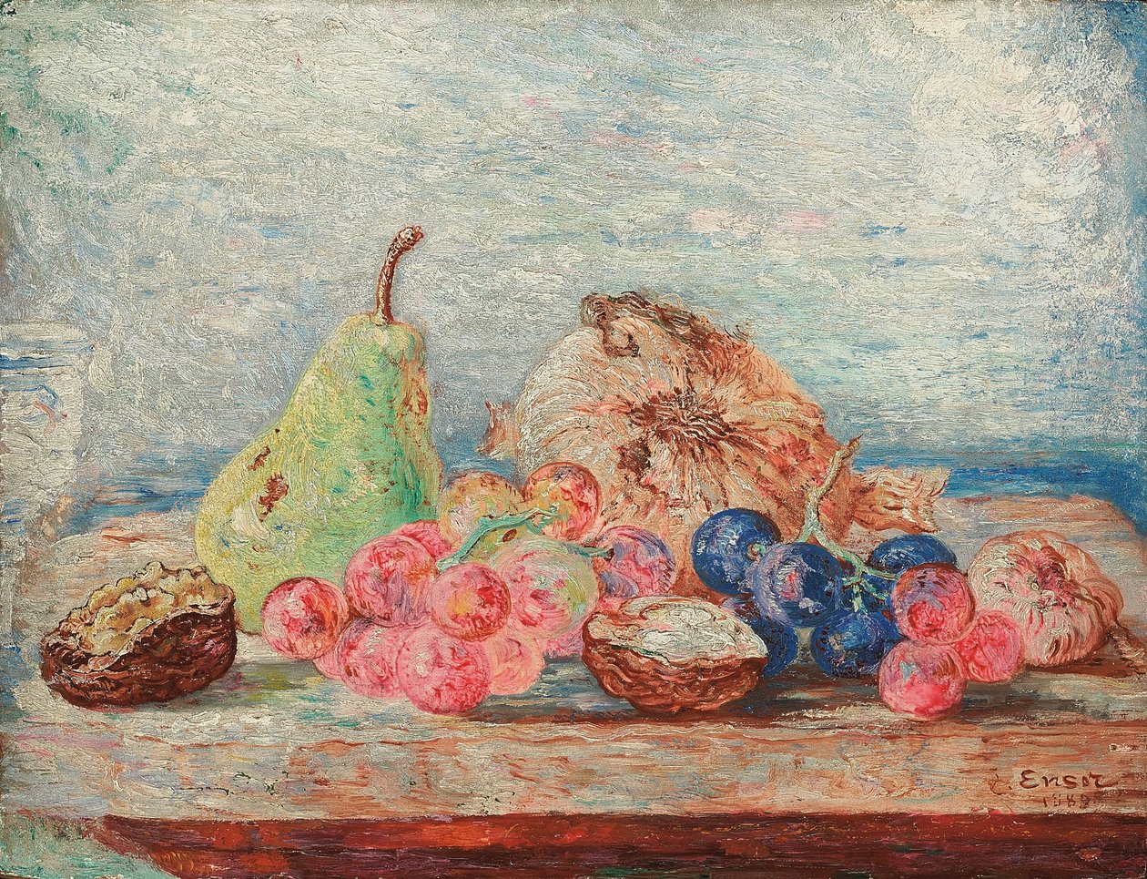 Armut, üzüm, fındık; Armut, üzüm, fındık by James Ensor