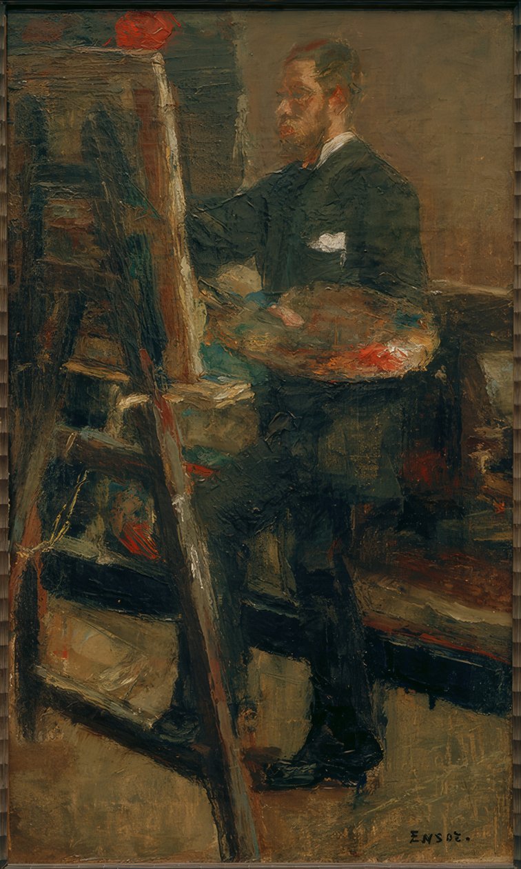 Şövalede Willy Finch portresi by James Sidney Ensor