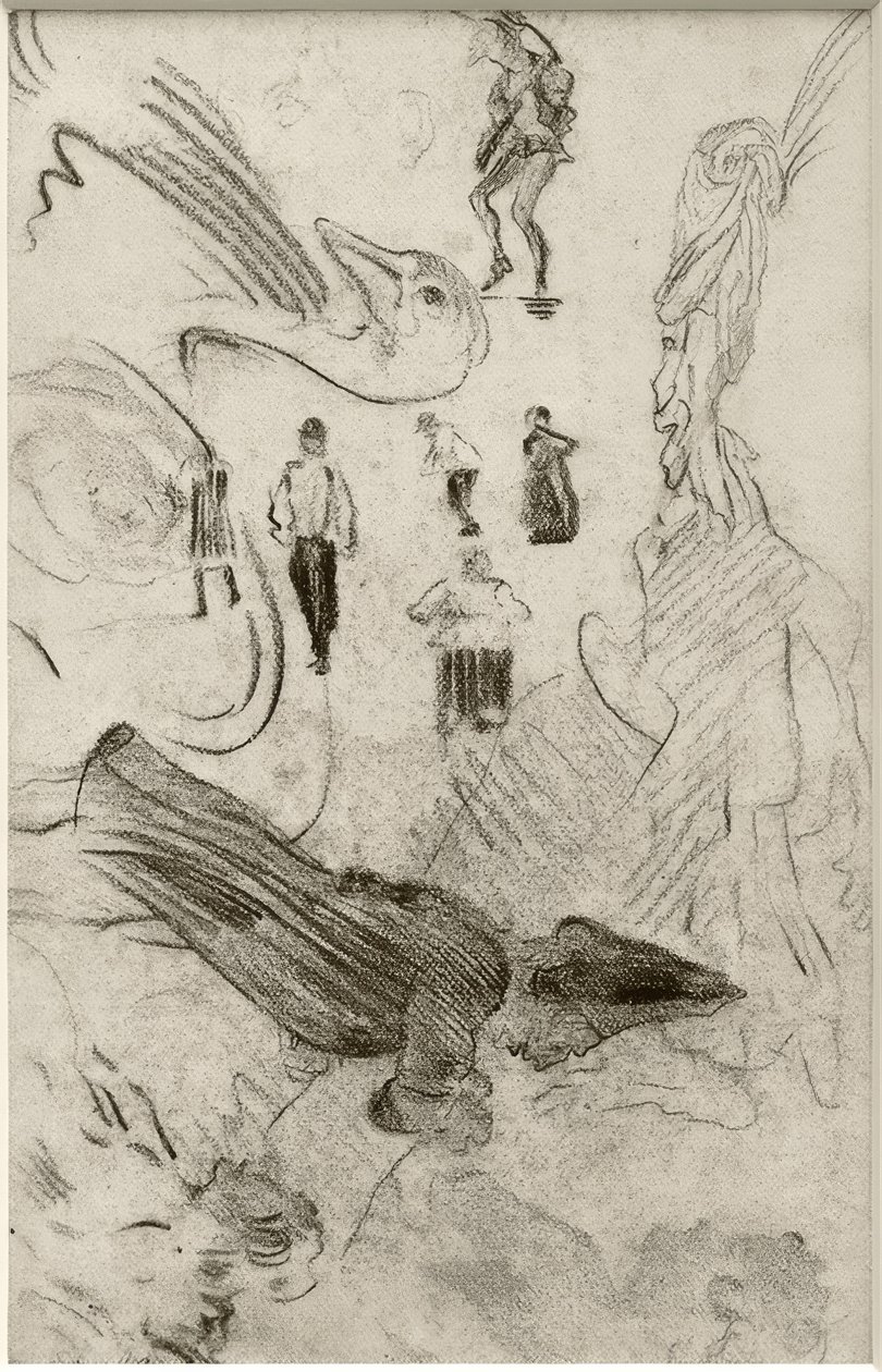 Siluetler ve grotesk figürler by James Sidney Ensor