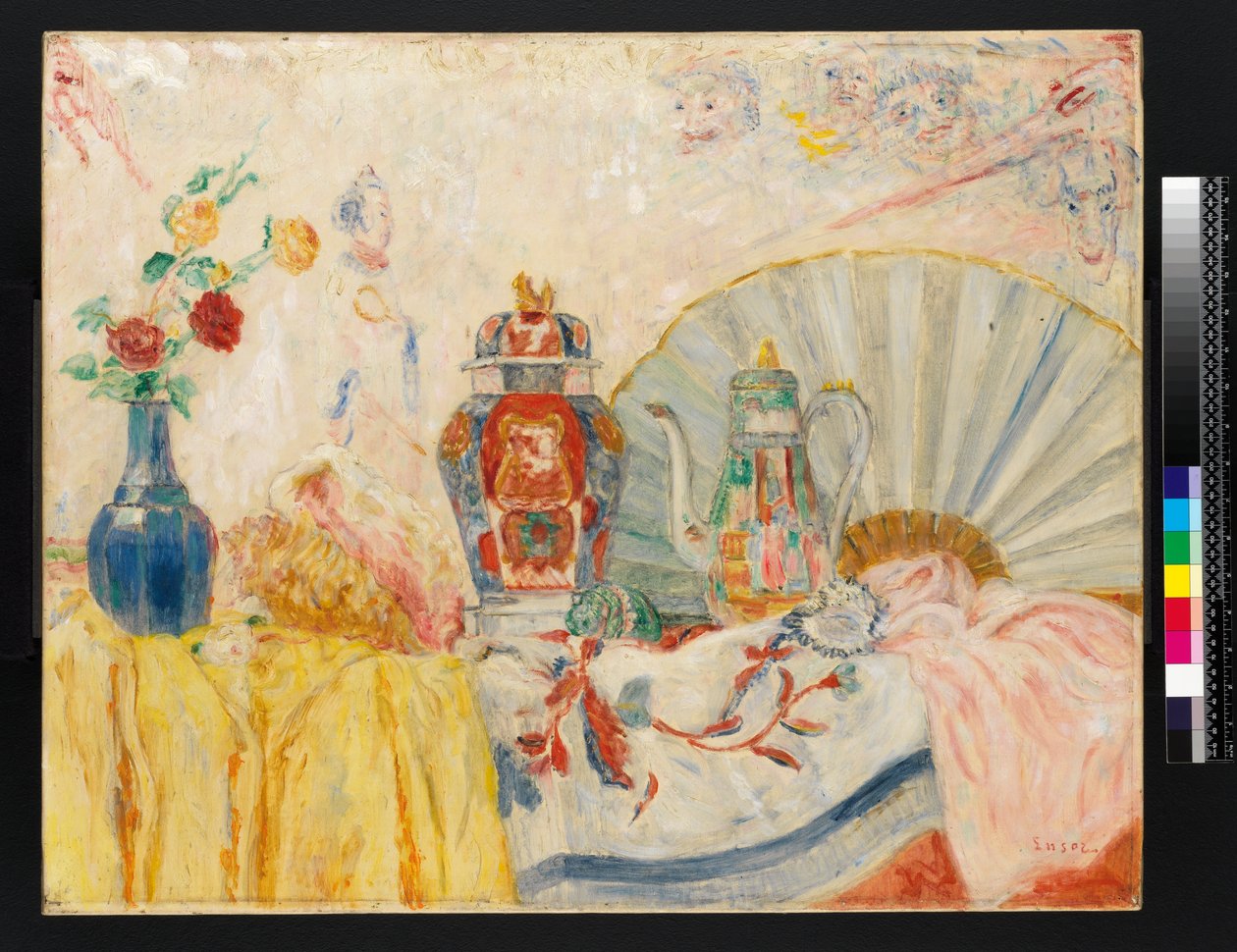Çin Çömlekçiliği ile Natürmort by James Ensor