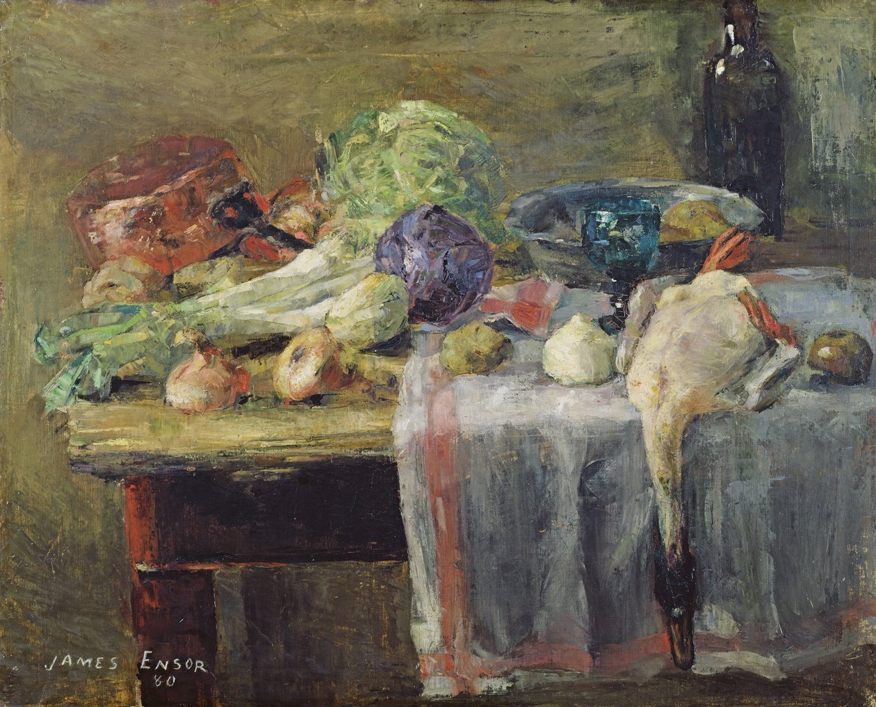 Ördek ile Natürmort by James Ensor